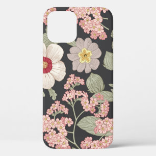 Seamless pattern. Beautiful fabric blooming realis iPhone 12 Case