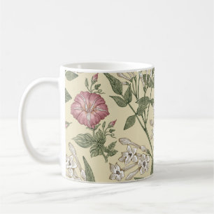 Seamless pattern. Beautiful fabric blooming realis Coffee Mug