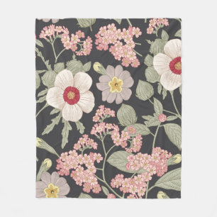 Seamless pattern. Beautiful fabric blooming realis Fleece Blanket