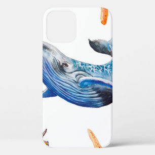 Seamless pattern Caribbean starfish iPhone 12 Case