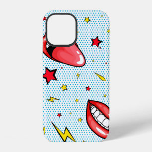 Seamless pattern cartoon comic super speech bubble iPhone 12 case