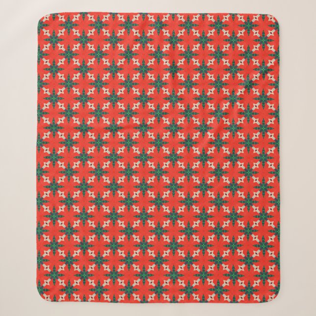 Seamless pattern: Christmas backgroundabstract,art Sherpa Blanket (Front)