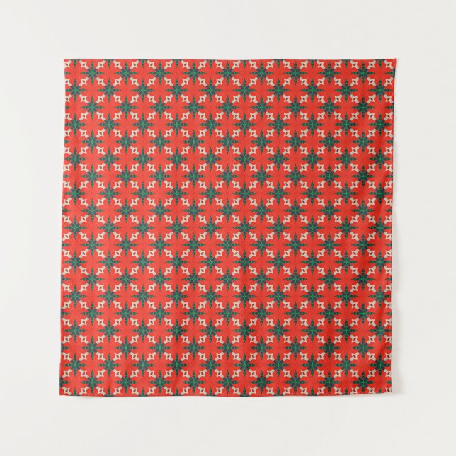 Seamless pattern: Christmas backgroundabstract,art Tapestry (Front)