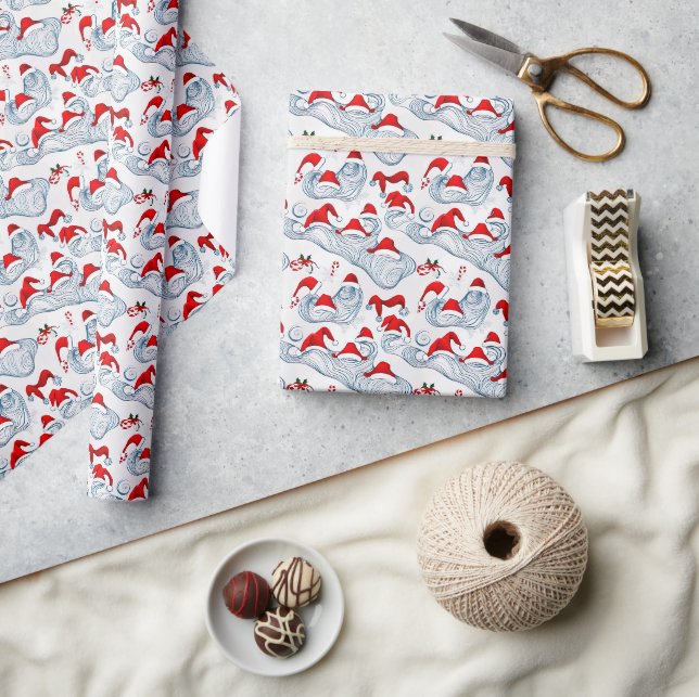 Seamless Pattern Christmas Day Wrapping Paper (Crafts)
