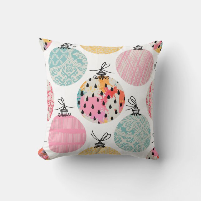 Seamless pattern. Christmas Decor.  Cushion (Front)
