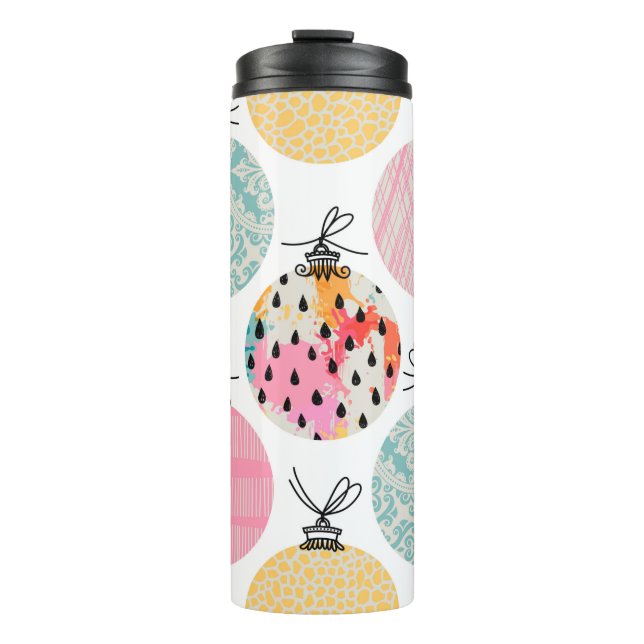 Seamless pattern. Christmas Decor.  Thermal Tumbler (Front)