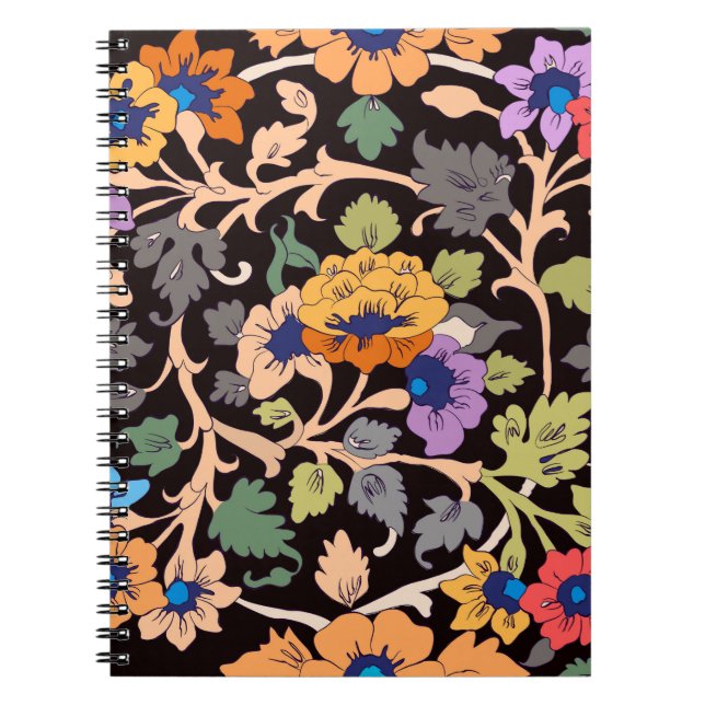 seamless pattern. classic islamic floral ornament. notebook (Front)