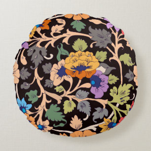 seamless pattern. classic islamic floral ornament. round cushion