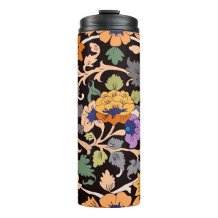 seamless pattern. classic islamic floral ornament. thermal tumbler