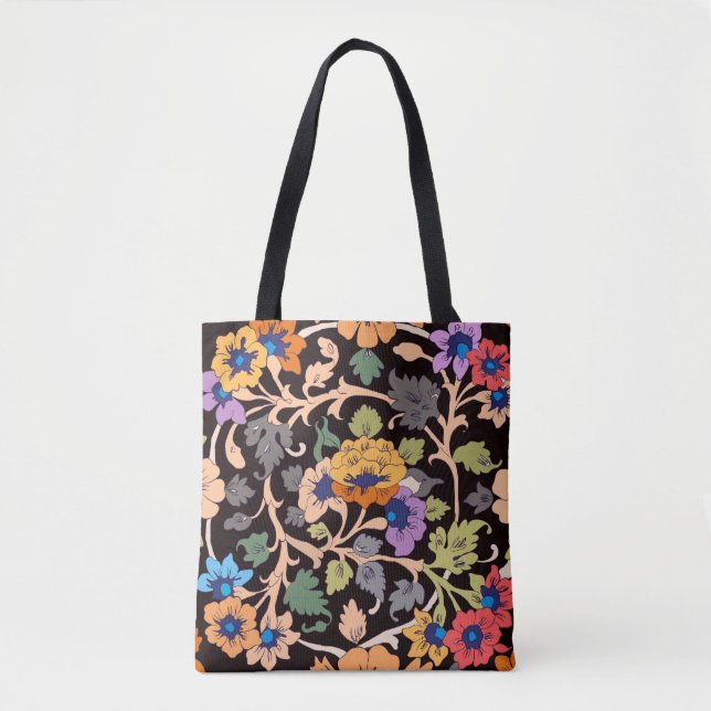 seamless pattern. classic islamic floral ornament. tote bag (Front)