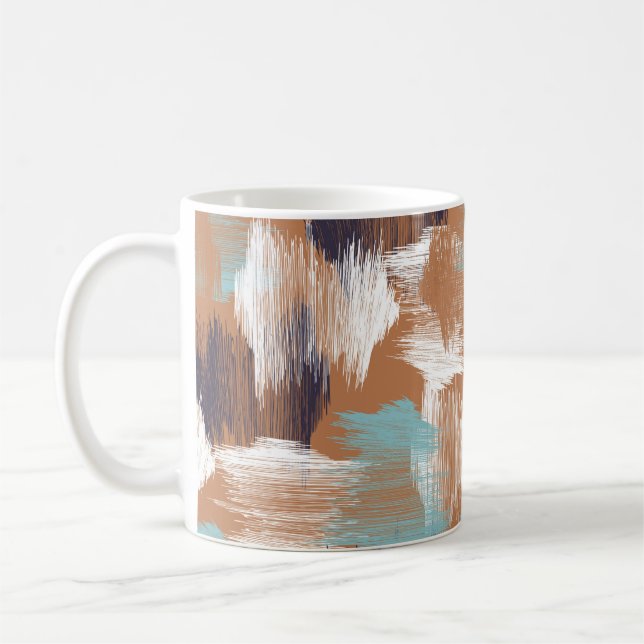 Seamless pattern colourful dots coffee mug (Left)