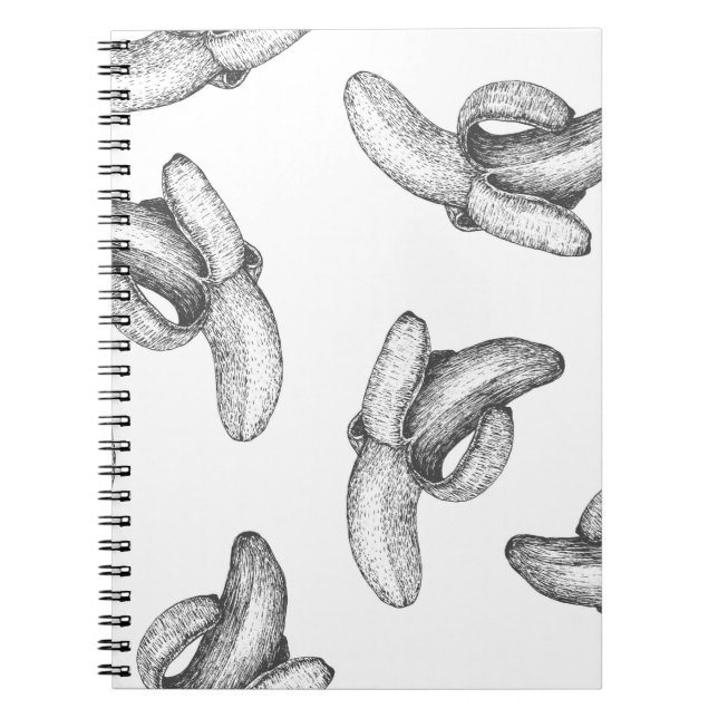 Seamless pattern design or background with banana. notebook (Front)