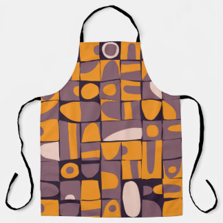 Seamless pattern design with sloppy geometric shap apron