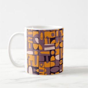 Seamless pattern design with sloppy geometric shap coffee mug
