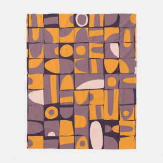 Seamless pattern design with sloppy geometric shap fleece blanket