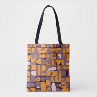 Seamless pattern design with sloppy geometric shap tote bag