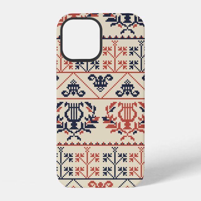 Seamless pattern design with traditional Palestini iPhone Case (Back)