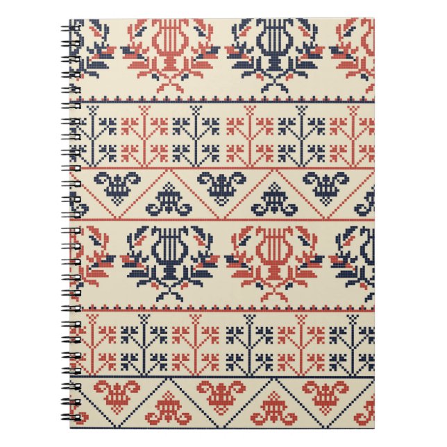 Seamless pattern design with traditional Palestini Notebook (Front)