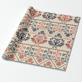 Seamless pattern design with traditional Palestini Wrapping Paper