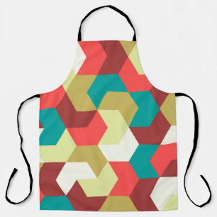 Seamless pattern. Endless background of geometric Apron