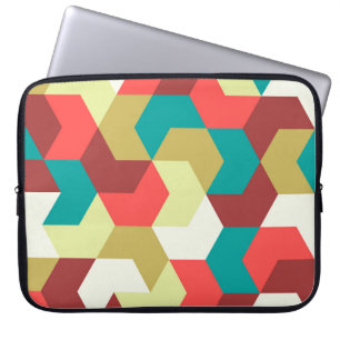Seamless pattern. Endless background of geometric Laptop Sleeve