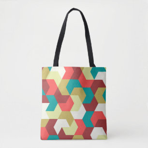 Seamless pattern. Endless background of geometric  Tote Bag