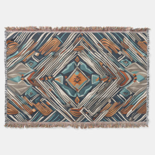 seamless pattern Ethnic seamless pattern Throw Blanket