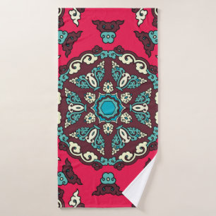 Seamless pattern ethnic style. Vintage decorative Bath Towel