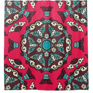 Seamless pattern ethnic style. Vintage decorative Shower Curtain
