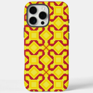 seamless pattern features intricate golden iPhone 16 pro max case