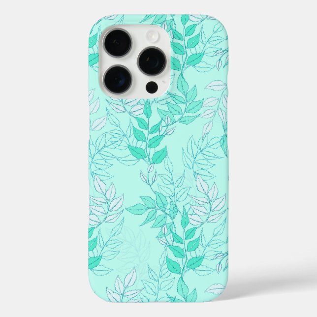 Seamless pattern featuring interconnected leafy br Case-Mate iPhone case (Back)