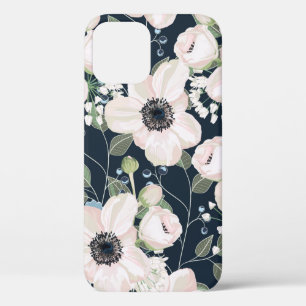 Seamless pattern floral watercolor style design: g iPhone 12 case