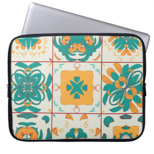 Seamless pattern from the 9 arabic tilesabstract,a laptop sleeve