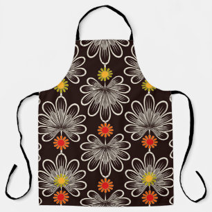 Seamless pattern graphic ornament. Floral stylish  Apron