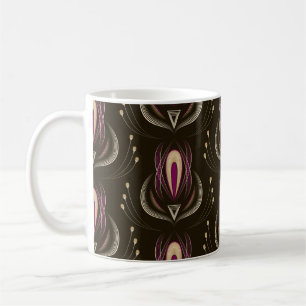 Seamless pattern graphic ornament. Floral stylish Coffee Mug