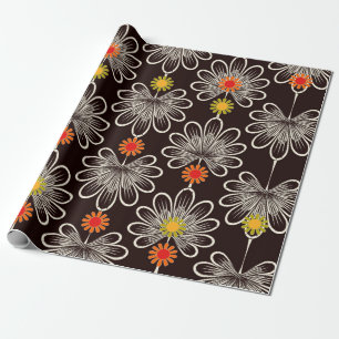 Seamless pattern graphic ornament. Floral stylish  Wrapping Paper