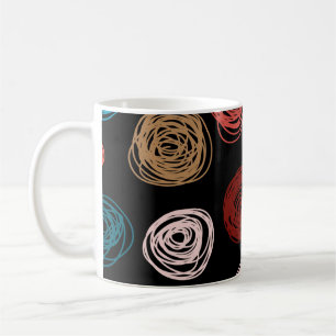 Seamless pattern hand drawn abstract dots. Backgro Coffee Mug