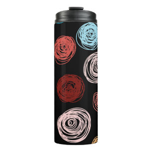 Seamless pattern hand drawn abstract dots. Backgro Thermal Tumbler