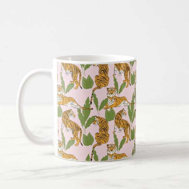 Seamless pattern. Imitation of a patchwork pattern Coffee Mug (Left)