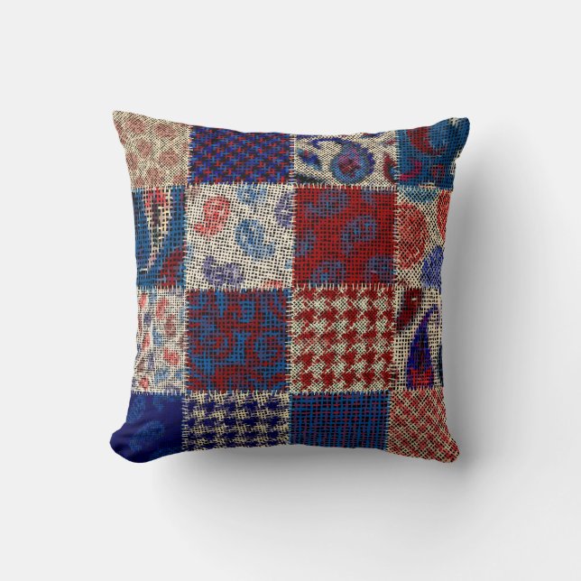 Seamless pattern. Imitation of a patchwork pattern Cushion (Front)