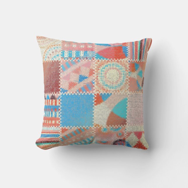 Seamless pattern. Imitation of a patchwork pattern Cushion (Front)