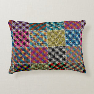 Seamless pattern. Imitation of a patchwork pattern Decorative Cushion