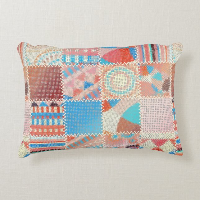 Seamless pattern. Imitation of a patchwork pattern Decorative Cushion (Front)