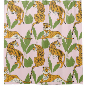 Seamless pattern. Imitation of a patchwork pattern Shower Curtain