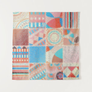 Seamless pattern. Imitation of a patchwork pattern Tapestry