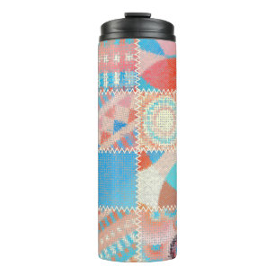Seamless pattern. Imitation of a patchwork pattern Thermal Tumbler