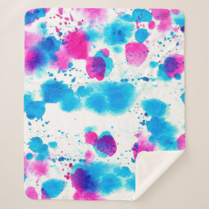 Seamless pattern in grunge style with stains water sherpa blanket