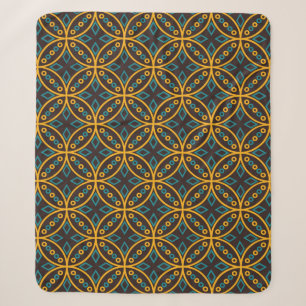 Seamless pattern in Indonesian batik style on the Sherpa Blanket
