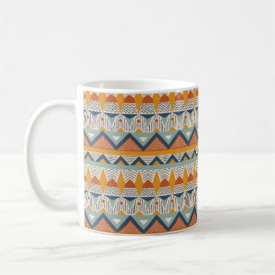 Seamless pattern in navajo style coffee mug