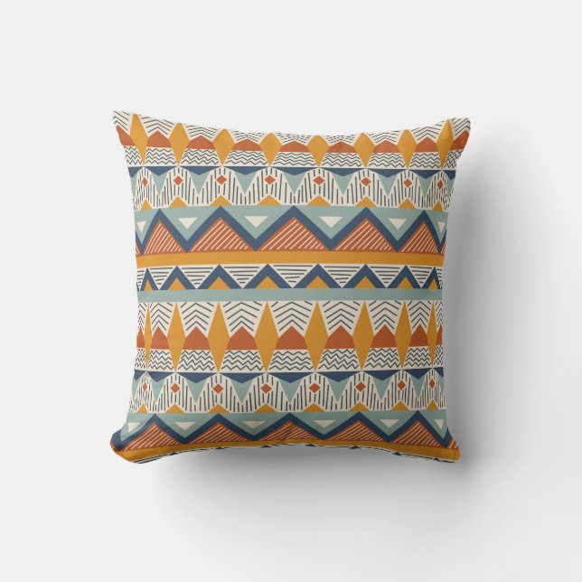 Seamless pattern in navajo style cushion (Front)